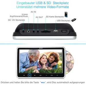 Wie kann man USB/SD an DVD Player anschließen?