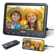 10.1 Zoll DVD Player Auto mit 2500 mAh HDMI Eingang Kopfhörer Region Free Last Memory SD USB