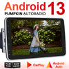 Pumpkin 10.1 Zoll Android 13 Doppel Din Autoradio mit Drehbare Touchscreen Navigation Bluetooth, Kompatibel mit Android Auto Carplay Split Screen-Modus