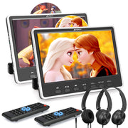 Pumpkin 12-Zoll Slot-In Design Dual Screen Kopfstützen DVD Player für Auto kopfstützen mit Kopfstützenhalterung