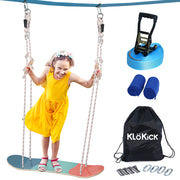 136KG load capacity nest swing tree swing with 5cm*137cm slackline and skateboard swing